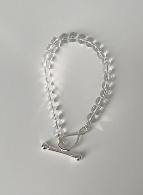 捡漏清仓，韩版小众设计蝴蝶结简约白水晶手链弹力绳时尚基础首饰