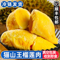 Thai cat mountain king durian meat 500g fruit meat frozen Shunfeng fresh fruit when season imported whole box 2KG