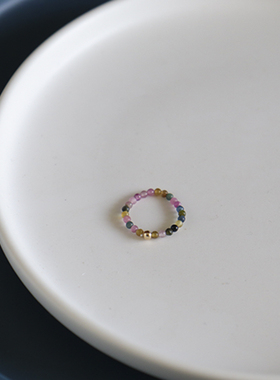 开口极细冰种碧玺性感脚趾戒指