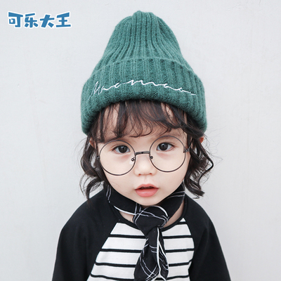 秋冬韩版宝宝儿童保暖针织帽子