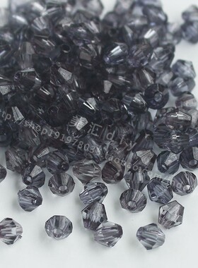 diy仿水晶4mm菱形手工编织珠子