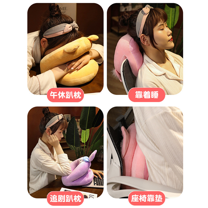 可爱卡通午睡枕办公室午休神器小学生趴睡枕桌上抱枕趴枕睡觉枕头 - 图2