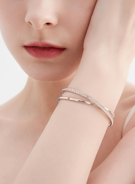 mck轻奢高级感玫瑰金色手镯