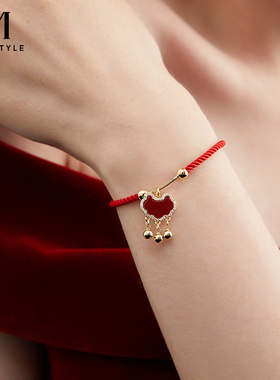 平安锁红绳手链女马年本命年手饰