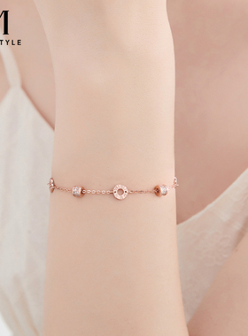 mck925银小蛮腰手链送女友