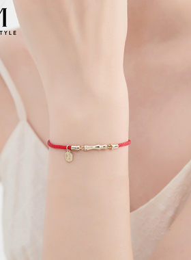 MCK节节高升红绳手链女