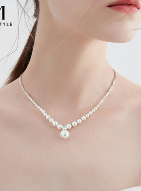 mck轻奢小众高级感碎银几两项链