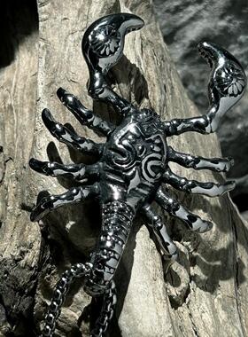 霸气蝎子王吊坠项链时尚潮流