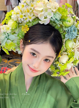 拍照写真头饰~簪花发箍花朵配饰