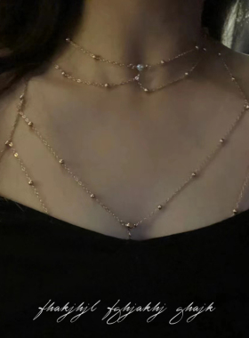 女高级感性感胸链项链