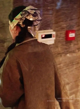 气质条纹大肠发圈女温柔头绳发饰