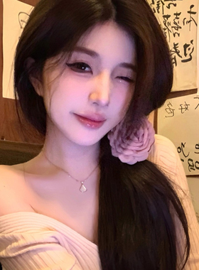 caro同款红色玫瑰花抓夹