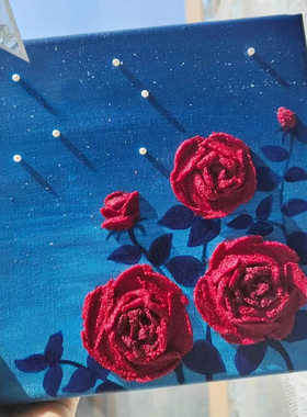 石英砂丙烯肌理浮雕画DIY材料包