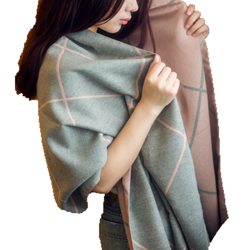 双面披肩围巾女两用秋冬季加厚保暖办公室斗篷午睡毛毯格子大披风,淘宝优惠券,粉丝福利购,淘宝优惠卷
