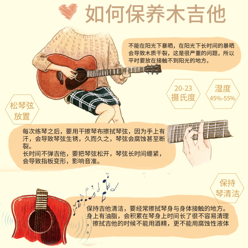  yamaha雅马哈宁洲吉他-民谣吉他