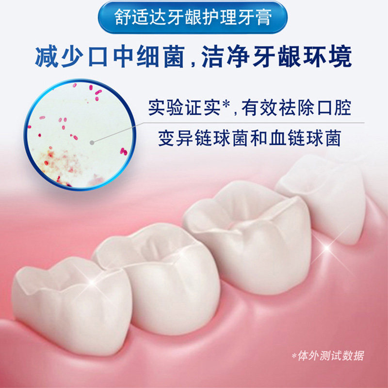 舒适达牙膏缓解牙齿敏感酸痛 海心蓝家居牙膏