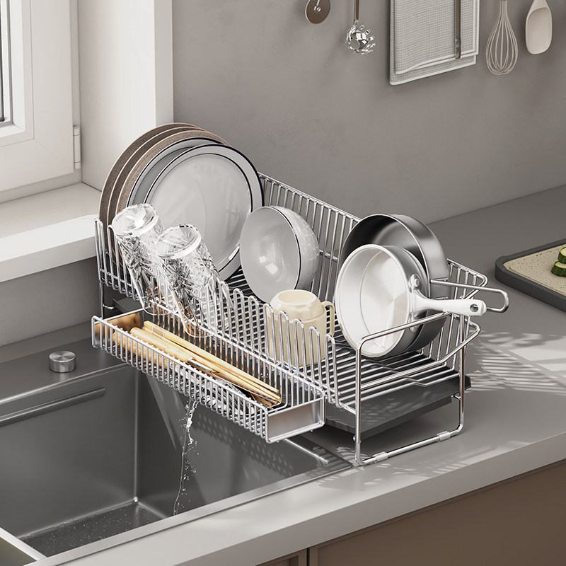 304不锈钢厨房碗碟架沥水架晾碗架窄边超窄水池碗筷碗盘子收纳架,淘宝优惠券,粉丝福利购,淘宝优惠卷