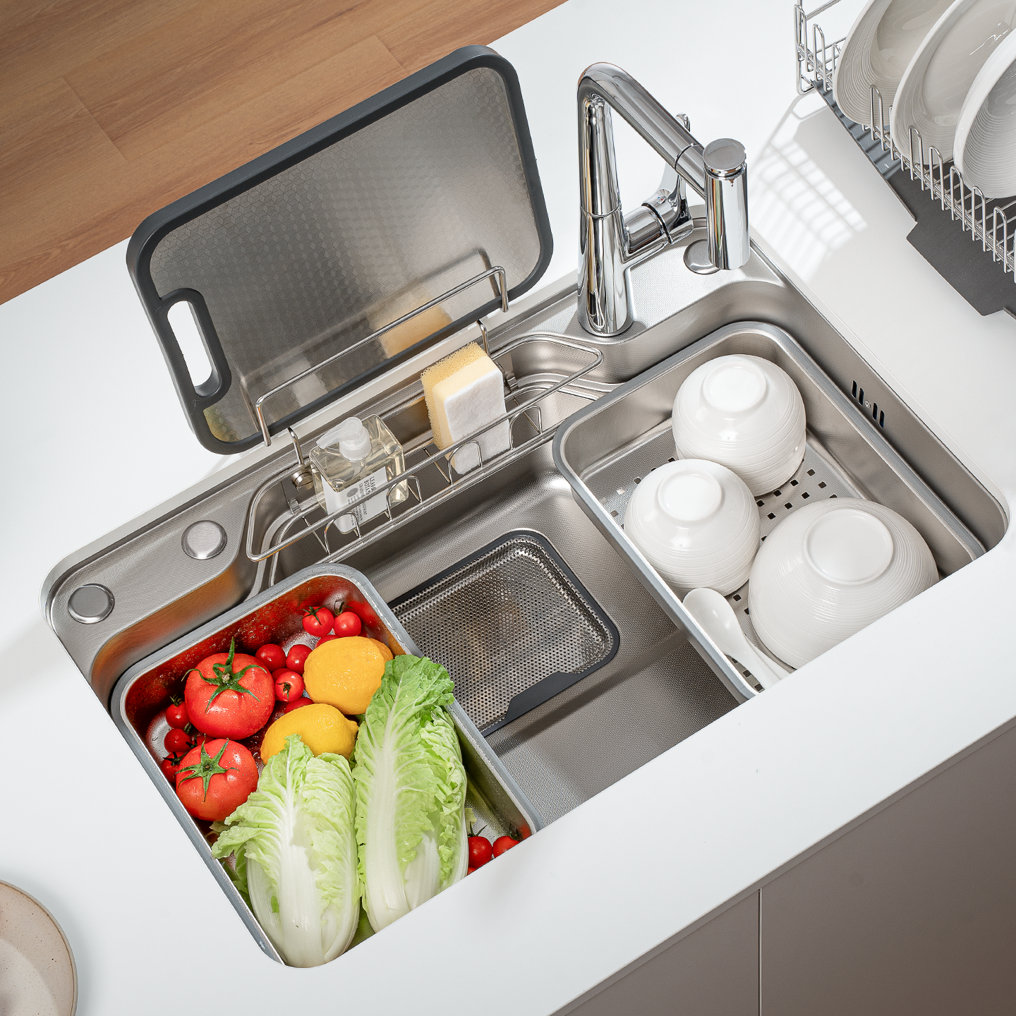 COENNA科恩纳JS304不锈钢大单槽日式洗碗池厨房水槽家用洗菜盆,淘宝优惠券,粉丝福利购,淘宝优惠卷