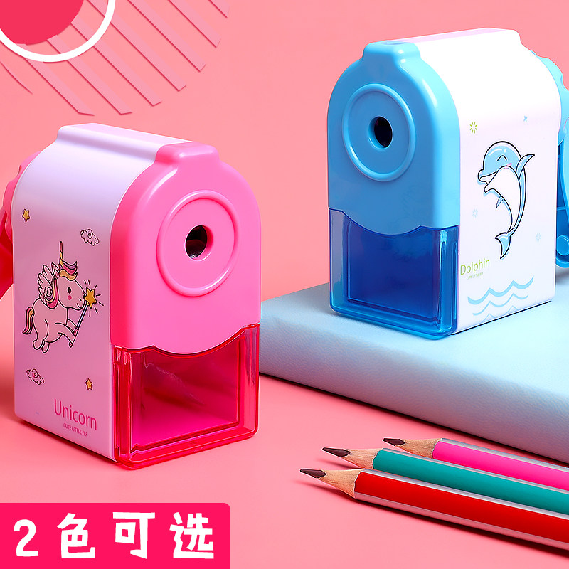 转笔刀卷笔刀削笔器机铅笔刀女孩手摇铅削笔刀自动进铅手动钻笔刀儿童小学生用铅笔刨旋绞修剥笔机正品旗舰店_虎窝淘