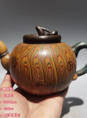 台湾回流老紫砂壶名家家用旧藏老茶壶纯全手工古玩古董收藏古玩