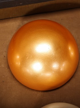 古玩盒装大颗贝珠珍珠圆珠手球一盒宫藏回流精美礼品把玩手球藏品