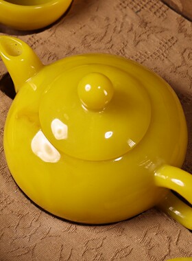 古玩收藏玉石酒具一套茶壶茶杯套装家居客厅办公室会客送礼佳品