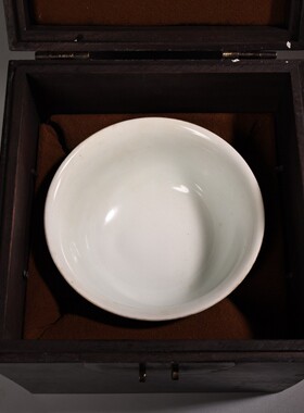 古玩珍藏实木料檀木盒收纳盒居家实用储物小摆件小黑碗装饰品