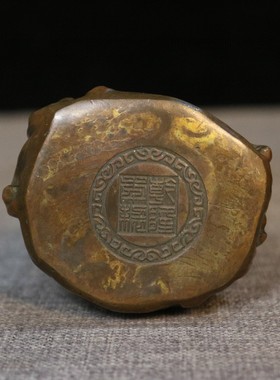 古玩旧藏复古纯铜关公摆件大刀关公家居客厅玄关装饰品摆件