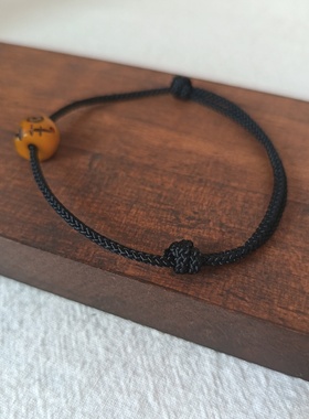 牛骨尸陀林手链编织手绳文玩阿呆