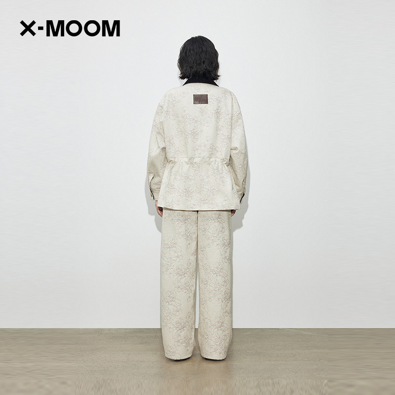 【商场同款】X--MOOM2026春季新款彩色提花洗水牛仔巴恩风外套女,淘宝优惠券,粉丝福利购,淘宝优惠卷