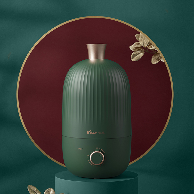 小熊清致专卖店小熊加湿器家用静音大雾量办公室桌面空气净化小型卧室香薰机喷雾0