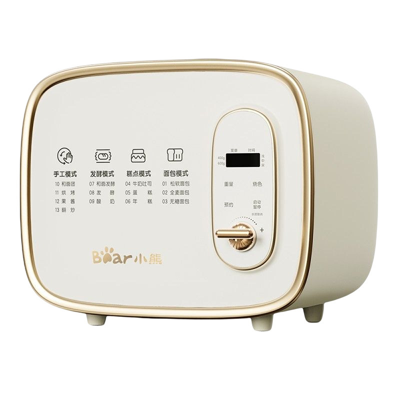 小熊家用全自动和面发酵小型面包机 小熊清致面包机