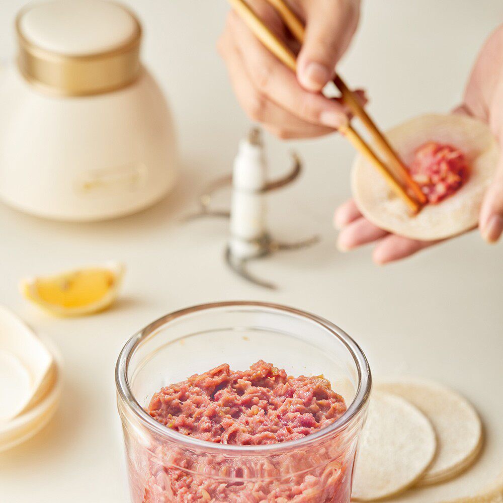 小熊家用电动小型宝宝辅食机绞肉机 小熊清致绞肉/碎肉/绞菜机