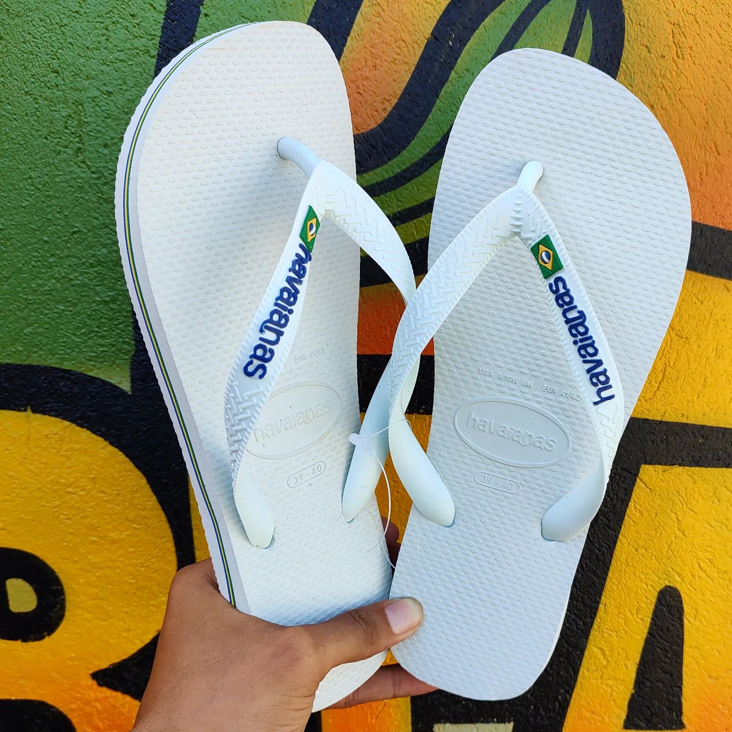 哈瓦那Havaianas 人字拖巴西Logo正品新款夹脚拖鞋男夏季沙滩凉拖 - 图1