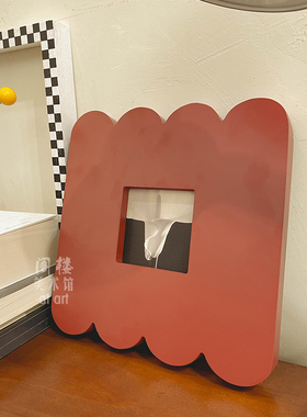 卧室玄关中古风实木油画布装饰画