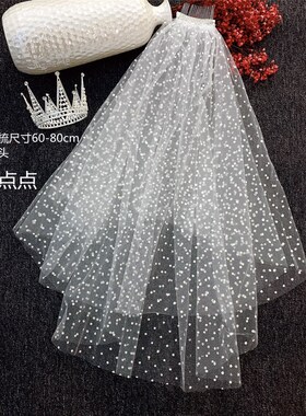 新娘结婚头纱唯美忆纱