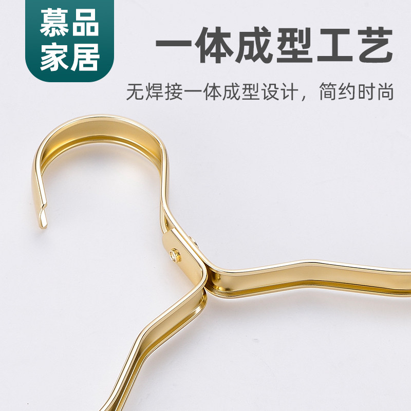 太空铝合金衣架家用晾衣架防滑成人衣橱衣服架晒衣架衣挂加粗加厚 - 图0