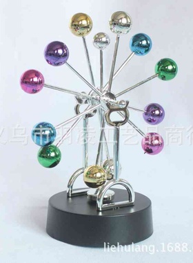 创意办公家居礼品摆件新款创意电动磁性天体彩球摩天轮永动仪