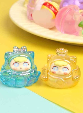 国潮喜庆招财猫可爱萌粒盲袋 网红爆款树脂手办摆件创意盲盒礼物