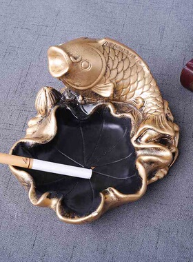 中国风龙烟灰缸 创意家居树脂工艺品摆件烟灰缸送朋友父亲节礼物
