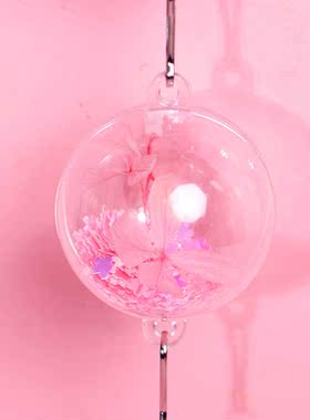 ins风粉色少女心风铃玄关挂件卡通可爱小鹿生日礼物创意工艺礼品