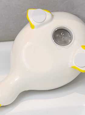 陶瓷工艺品家用不积水肥皂盒浴室厨房免打孔直脖子香皂碟托网红鸭