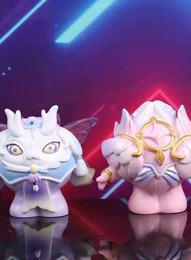 网红萌蛋派对盲盒手办游戏周边公仔树脂摆件少儿学生生日礼物