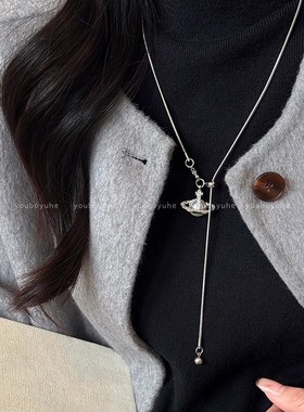 2025新款珍珠土星吊坠项链