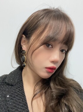 复古巴洛克黑色夸张走秀女耳环