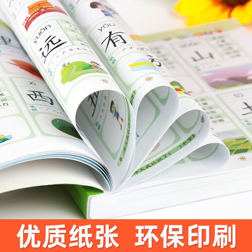 儿童学前看图识字书3-6岁幼儿园1528字 识字大王注拼音版 一年级学前班幼小衔接幼升小教材语文学习早教卡3-4-5-6-7岁宝宝学汉字书 - 图1