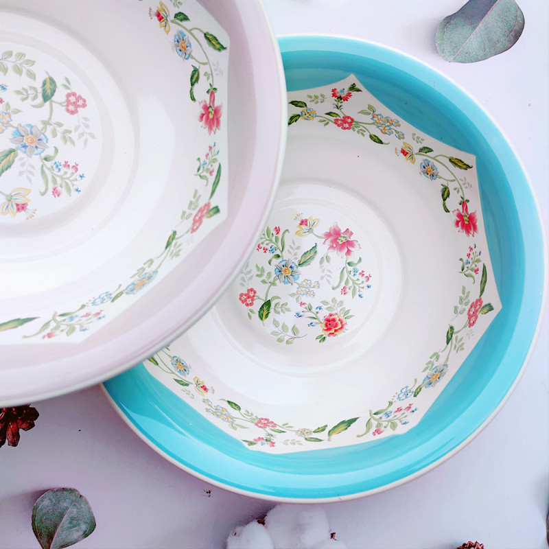 厚实搪瓷汤盆 家用汤菜盆 沙拉盆水果盆洗菜盆可加热耐高温釉下彩,淘宝优惠券,粉丝福利购,淘宝优惠卷