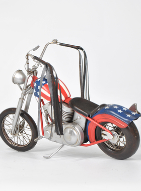 美式风酒吧创意摆件摩托车模型