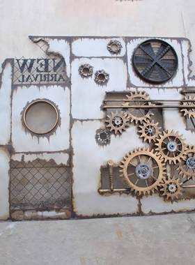 JAYLAND个性创意手工装饰铁艺 双面屏风 KTV、酒吧屏风装饰