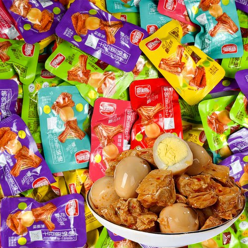 豆多奇鹌鹑蛋豆干独立包装五香烧烤味麻辣素肉即食豆腐干休闲零食 - 图3